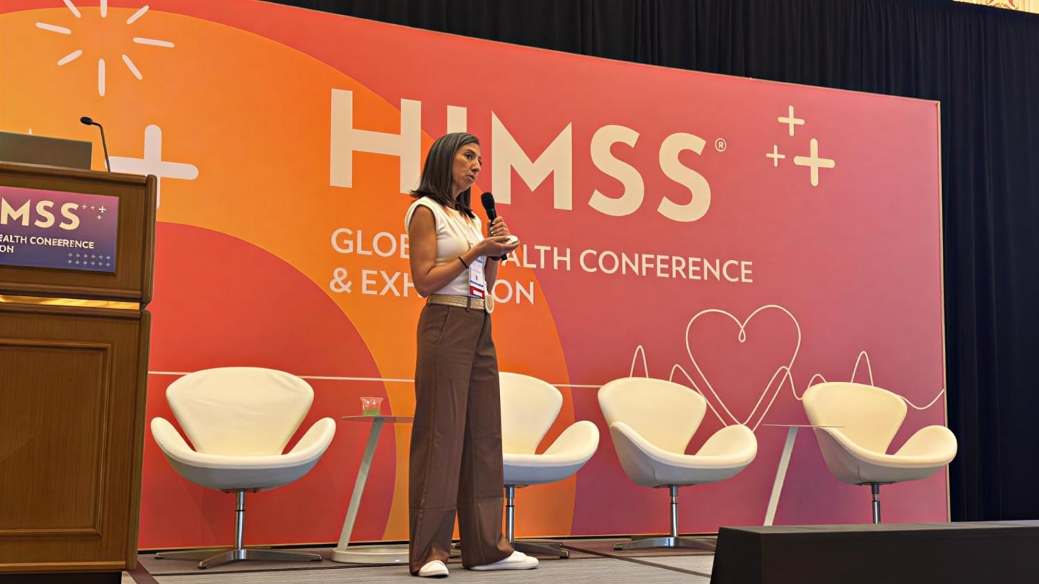 Marcela Corbo en HIMSS